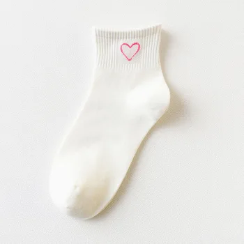 [WPLOIKJD]Colegiul Stil Elevi Arta de Dragoste se Va Schimba Culoarea de Șosete Drăguț Creative Amuzant Minunat Ciorapi Femei Albe Calcetines