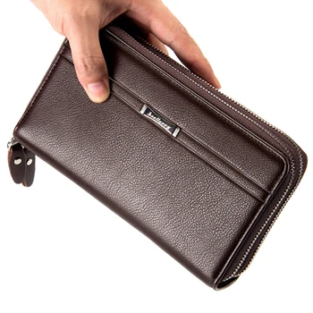 Baellerry brand fermoar dublu grad înalt casual portofel om de afaceri mai multe carduri de titularul portofel, geantă de mână