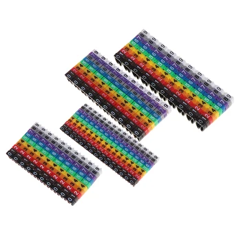 150Pcs Cablu Markere Colorate C-Tip Marker Număr Etichetă de timp De 2-3mm Firul de Bună Calitate