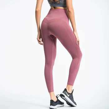 De Vânzare la cald Fitness Feminin Lungimea Jambiere Rulează Pantaloni Confortabile și Talie Pantaloni de Yoga Antrenament