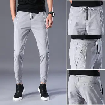 NFIVE Brand 2018 Omul Elastic al Nouălea Pantaloni Primavara-Vara Noi Casual Pantaloni Slim Moda Confort All-meci Glezna Banded Pantaloni