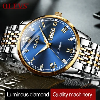 Montre homme OLEVS Brand de Top Mecanice Bărbați Ceas de Lux de Afaceri Garantat Ceas Diver Mecanism Pentru Ceas Ceasuri Barbati