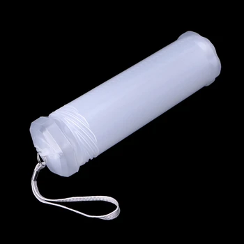 Slim Transparent Cylinder Pencil Case Adjustable Plastic Pen Holder Portable JUL-19A