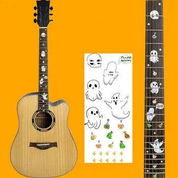 NOI DIY Fretboard Chitara Decalcomanii Inlay Autocolant Gât Chitara Headstock Guitarra Bas, Ukulele Subțire Autocolant Guitarra Accesorii