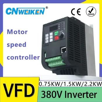 380V 1,5 KW/2.2 KW Mini cu transmisie cu frecvenńă Variabilă Frecvență Invertor pentru Controlul Vitezei Motorului Converter