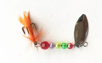 3g Spinner Bait Margele pandantiv Pene cârlig Artificiale de Pescuit Momeală Pește de Apă dulce