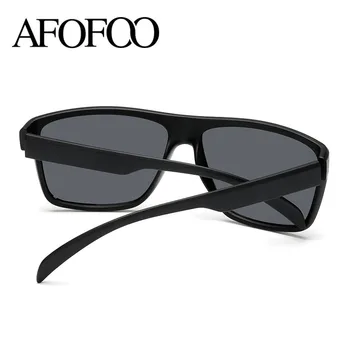 AFOFOO Brand de Oameni HD Polarizat ochelari de Soare Cadru Pătrat de sex Masculin de Conducere Ochelari de Soare Gafas Pentru Bărbați Ochelari de UV400 Nuante Cu Caz