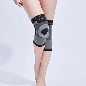 1 pereche de Compresie Genunchi Manșon de Șosete de Înaltă Elastic Proteja Genunchi Șosete pentru Bărbați, Femei Active Wear Paznici Maneca