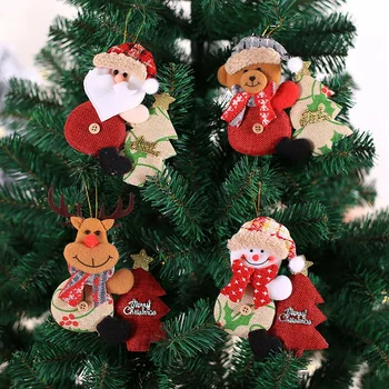Ornamente De Crăciun, Moș Crăciun, Om De Zăpadă, Cerb Xmas Copac Agățat Pandantiv Cadou De Crăciun Dolll Crăciun Fericit 2020 Cadou