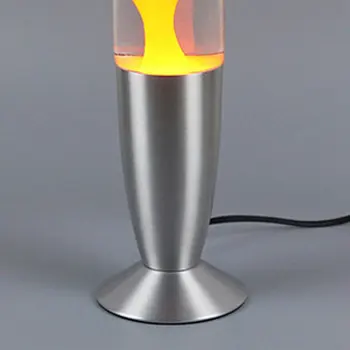 Drăguț Bază De Metal Lava Lamp Cu Ceara Vulcan Stil Lumina De Noapte Meduze Veioza Orbire Lava Incandescentă Lămpi De Iluminat