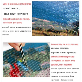Diy Diamant Tablou Pitoresc pictura in Ulei peisaj 3d Cross Stitch Kit Complet Arte Stras Broderie Peisaj Meserii XY1