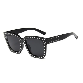 2020 Nou Supradimensionat ochelari de Soare Patrati Femei Vintage Retro Ochelari de Soare de Designer de Brand Negru Mare Nuante de sex Feminin de Ochelari Oculos UV400