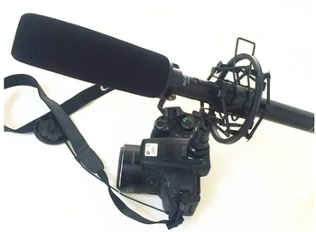 1xMicrophone SHOCK MOUNT Titularului cu hot shoe apadter pentru Microfon si camera