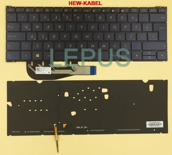 Turcă TR layout lumina de fundal tastatură pentru ASUS ZENBOOK 3 UX390 UX390UA tastatură cu iluminare din spate de culoare albastru