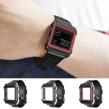 20buc Înaltă Calitate Watchband cu Caz de Protecție de Silicon Încheietura Curea Benzi pentru Fitbit Blaze Accesorii Ceas