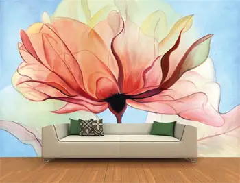Wallpaper 3d foto personalizate murală non-țesute HD vis de flori roz TV pictura pe perete camera de zi tapet pentru pereti 3d