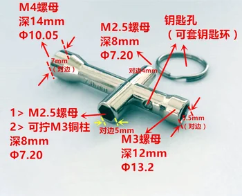 Mini Cross Socket Cruce Cheie Socket M2/M2.5/M3/M4 Piuliță Instrument Pentru Robot