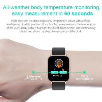 Ceas inteligent Tracker de Fitness Smartwatch cu tensiunea de Ritm Cardiac și monitorizare a Somnului Impermeabil Sport Smartwatch
