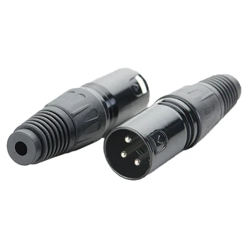 1 buc de Înaltă Calitate XLR 3 Pini de sex Masculin MIC Șarpe Mufă Audio Microfon Conector de Cablu Adaptor de Montare pentru Difuzor