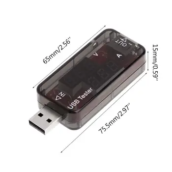 Incarcator USB Tester Tensiune Curent de Încărcare Detector de Alimentare USB Voltmetru Ampermetru