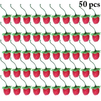 50PCS Fructe Artificiale realiste Realiste de Fructe Capsuni Decoruri Spuma de Fructe Ornament Ambarcațiunile de recuzită Fotografie Fereastră Decor