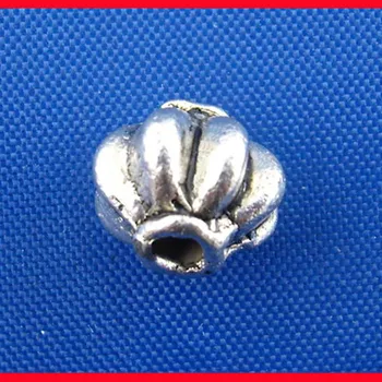 DoreenBeads Zinc din aliaj de metal Margele Spacer Dovleac de Culoare de Argint Bijuterii DIY Despre 8mm( 3/8