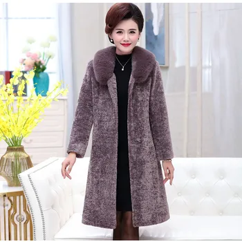 2020 nou haine de iarnă imitație tunsul oilor haine Femei plus dimensiune de mijloc și de vârstă medie mult imitatie de blana pentru femei