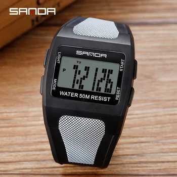SANDA mannen Sport Horlog mannen Modul Eenvoudige Digitale Horloge mannen Waterdichte CONDUS Elektronische Horloge Klok Reloj Hombre