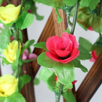 Noi Flori Artificiale De Trandafiri Artificiale Hortensie Rattan Benzi Artificiale De Viță De Vie Pentru Petrecerea De Nunta Decorare Camera Craft Supplies P