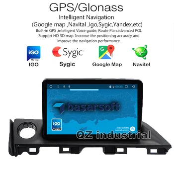GN industriale HD 9inch Android 8.1 T8 pentru MAZDA 6 2017 masina dvd player cu Canbus 3G 4G WiFi GPS Radio BT Navigare RDS Hartă