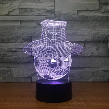 Fotbal Personalității Creative Cadouri Led 3d Noapte Lumini Ciudate Boxe Lumini Decorative Minunate 7 schimbare de culoare 3D Lampa