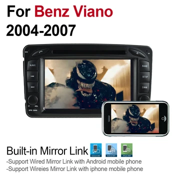 4GB android 9.0 car dvd player Pentru Mercedes-Benz Viano 2004~2007 NTG Multimedia Navigatie GPS Harta Autoradio WiFI Bluetooth