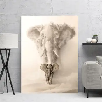 Perete Pictur Poster Elefant Panza Printuri Animal Print Abstract Art Canvas Tablou Poster Decorativ Stil Nordic Postere