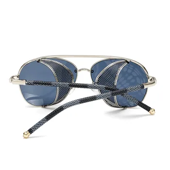 Moda Steampunk ochelari de Soare Brand Design Femei Bărbați Vintage Punk Acoperire Oglinda Ochelari de Soare UV400 Nuante Oculos de sol