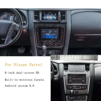 Radio auto Pentru Nissan Auto Stereo, Player Multimedia, ecran Dublu Pentru Nissan Patrol 2016 2017 2018 2019 2020 unitatea de cap