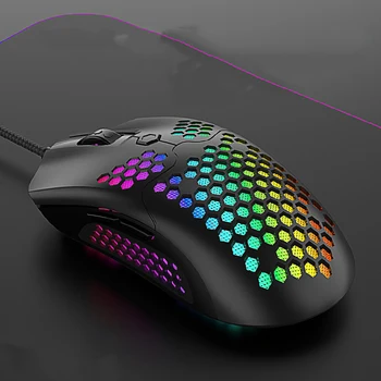 Ergonomic cu Fir Mouse de Gaming 7 Buton, LED-uri 5500 DPI USB Mouse de Calculator Gamer Soareci X7 Tăcut Mause Cu lumina de Fundal Pentru PC, Laptop