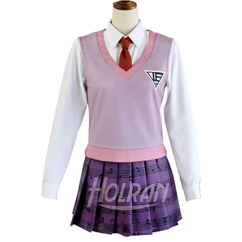 Akamatsu kaede Cosplay Costum Danganronpa V3: Uciderea Armonie Pianist Costume JK Stil Preppy Uniformă Școlară