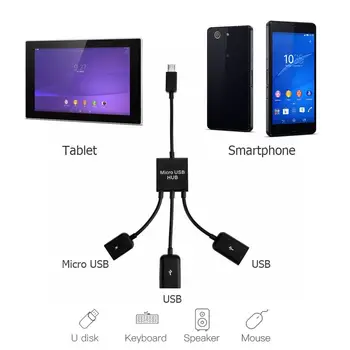 De tip C USB, Adaptor OTG Cablu USB C 3.0 2.0 USB de sex Masculin La Feminin Adaptor Micro USB Hub pentru Tableta Android Keyboard Mouse-ul
