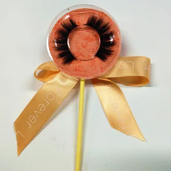 10 perechi o mulțime de Cald Stil Nurca Gene Colorate Cu Lollipop Prețul cu Ridicata Fabrica Realizate manual Pentru Transport Gratuit