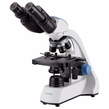 AmScope 40X-2000X CONDUS Binocular Microscop Compus w 3D cu Două Straturi Mecanice Etapă