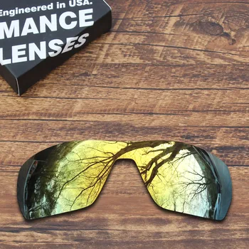 ToughAsNails Polarizat Lentile de Înlocuire pentru Oakley Ramură ochelari de Soare de Aur în Oglindă (Obiectiv Numai)
