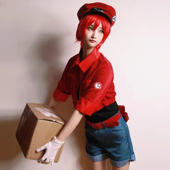 De Celule Roșii Din Sânge Sekkekkyu Pentru Anime Celule La Locul De Muncă Cosplay Japoneză Halloween Uniforma De Celule Roșii Din Sânge Cosplay Costum