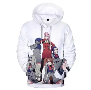 3D Bărbați/femei Pulover Baieti Fete Hanorace Anime DRAGĂ în FRANXX 3D Full Hanorac Imprimate Tricou Casual Streetwear Topuri