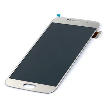 ORIGINAL OLED Display cu Touch Panel pentru SAMSUNG Galaxy S6 G920 G920F Touch Screen, Digitizer Inlocuire display LCD Alb-Negru Aur
