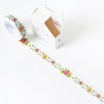 1,5 cm 7m 1 buc vine primăvara tema Floare floare stil washi bandă Adezivă DIY Album Eticheta adezivă de Mascare decor acasă