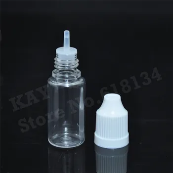 15000pcs sticlă goală Clar 10ML Lichid Ac Sticle Sticle de Plastic Cu Capac cu protecție pentru copii Cu Lung și Subțire Sfat dropper sticle