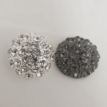 DIY de înaltă calitate bling-bling-alb negru Stras rotund Buton Strat butonul dimensiuni:23mm