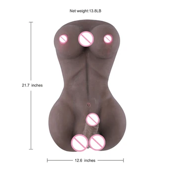 Hismith Bisexual Păpușă Adevărată adult silicon păpuși sexuale sani uriasi fals sân Penis artificial Analsex jucarii sexuale realist papusa de sex Unisex