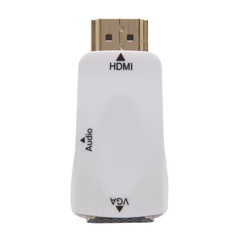 1080P HDMI de sex Masculin la Feminin Adaptor VGA Convertor Video cu Ieșire Audio
