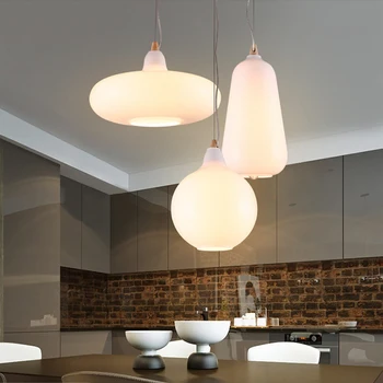 2019 NOU lămpile pandantiv lumini de design de Lemn și de aluminiu lampa de restaurant, bar de cafea sala de mese a CONDUS agățat de lustră